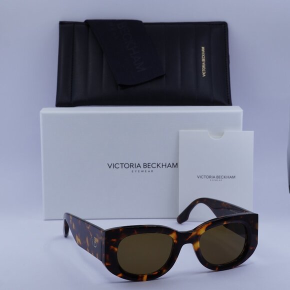 Victoria Beckham VB654S 234 Oval Sunglasses – Havana/Brown - Picture 2 of 11
